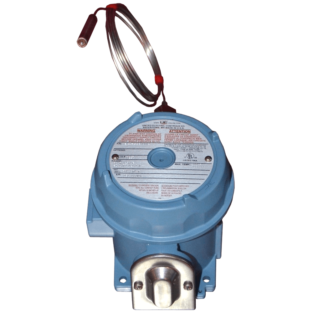 United Electric Temperature Switch, 120 Series Type E121 Models 2BS to 8BS